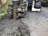 Poutrelle en H insérée dans le trou préparé par la foreuse.