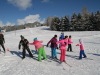 Exercice d'habilité sur les skis