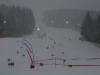 La stade de slalom en nocturne.