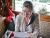 La préfète, Patricia Dominique Lachat, en pleine lecture.