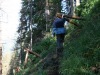 Patrick Limat, garde-forestier observe les travaux.