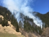 Vue du feu en avril 2018