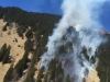 Vue du feu en avril 2018