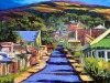 Peinture du village de Makawao où réside Ming.