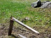 Même les piquets de parc n'ont pas résisté.
