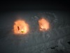 Détail du sentier lumineux.
