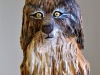 Lynx en bois d'arolle d'Hugues Grammont.
