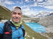 Trek après Lakya Pass à 5'150 m.