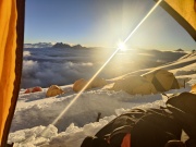 La vue de "ma chambre" depuis le camp 2