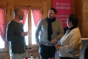 Michka Roch,  M. Hervé Petit (huissier-chef de la Municipalité et du Conseil communal de Lausanne), Nicole Tougne-Genillard