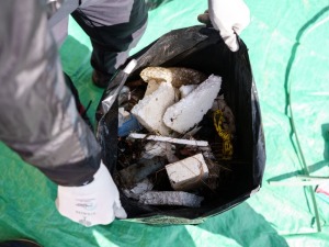 Toutes sortes de déchêts ont été retrouvés… Toutes sortes de déchêts ont été retrouvés…