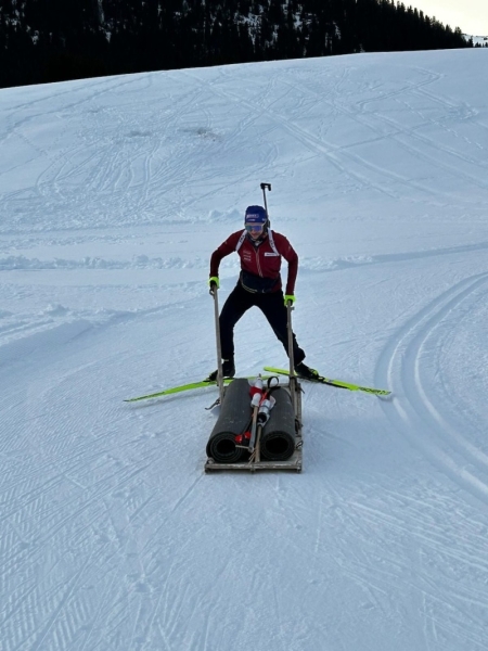 Pratique la luge pour transporter le matériel !