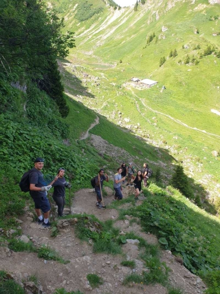 Aménagement sentier Petits Lacs au Chaussy (©Nicolas Tille)
