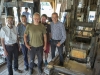 Propriete de la Fondation VD3209, la scie hydraulique des Planches, construite au bord de la Grande Eau, reprend du service. Philippe Nicollier, Jean-Philippe Busset, Jean-Louis Durgniat, Philippe Pichard, Olivier Francais, samedi 3 juin 2017 ARC Jean-Bernard Sieber